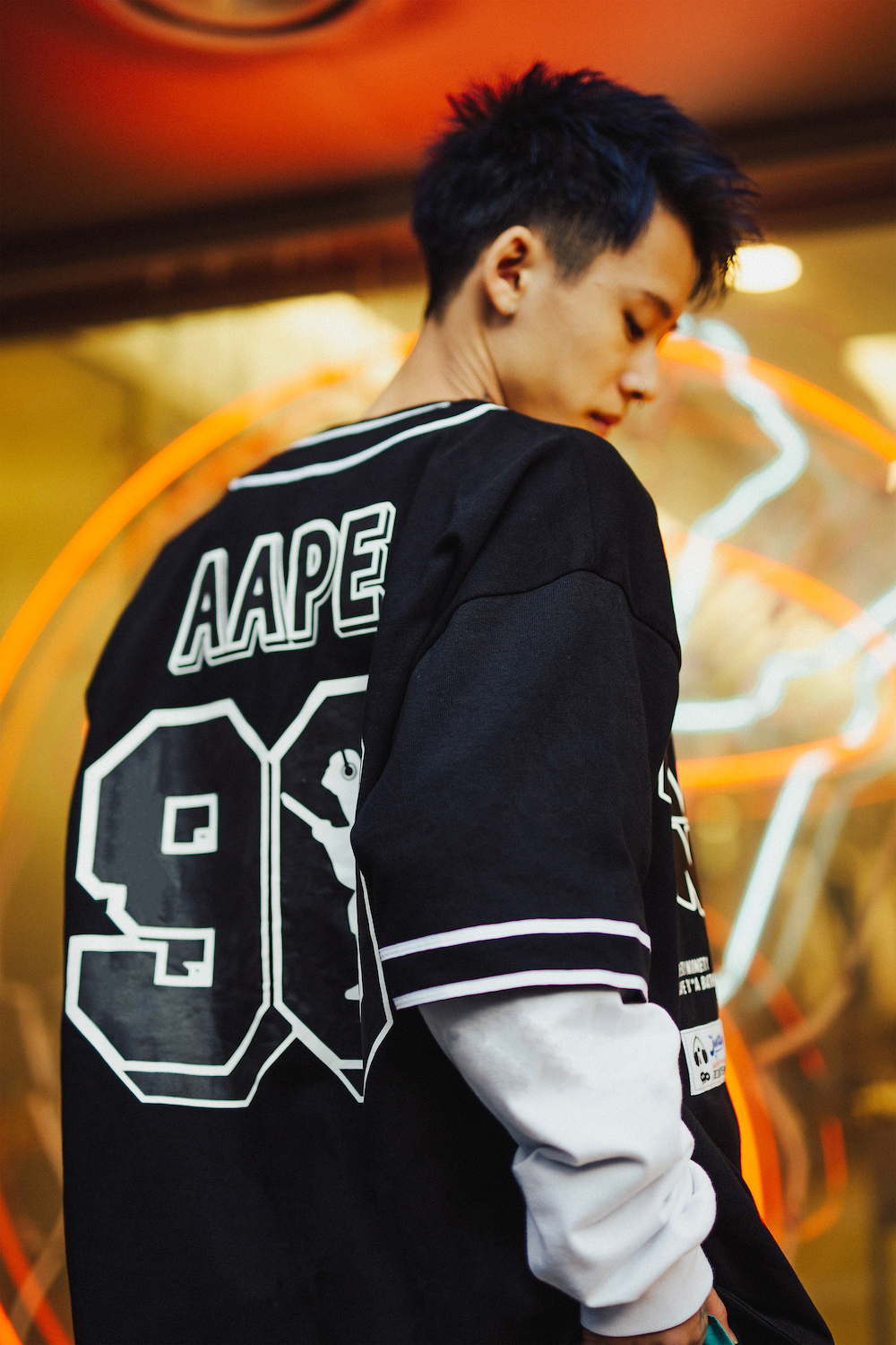 新品限定⭐AAPE×9090 10周年コラボ ブルゾン XL ブラック 入手困難